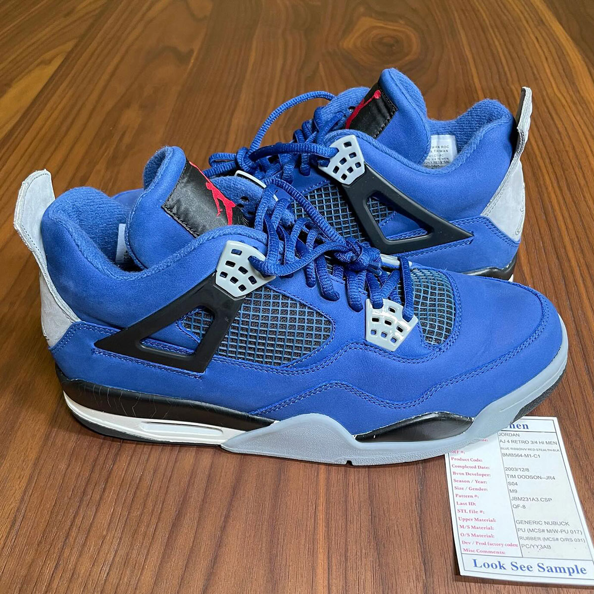 Undefeated Eminem Air Jordan 4 Sample 4