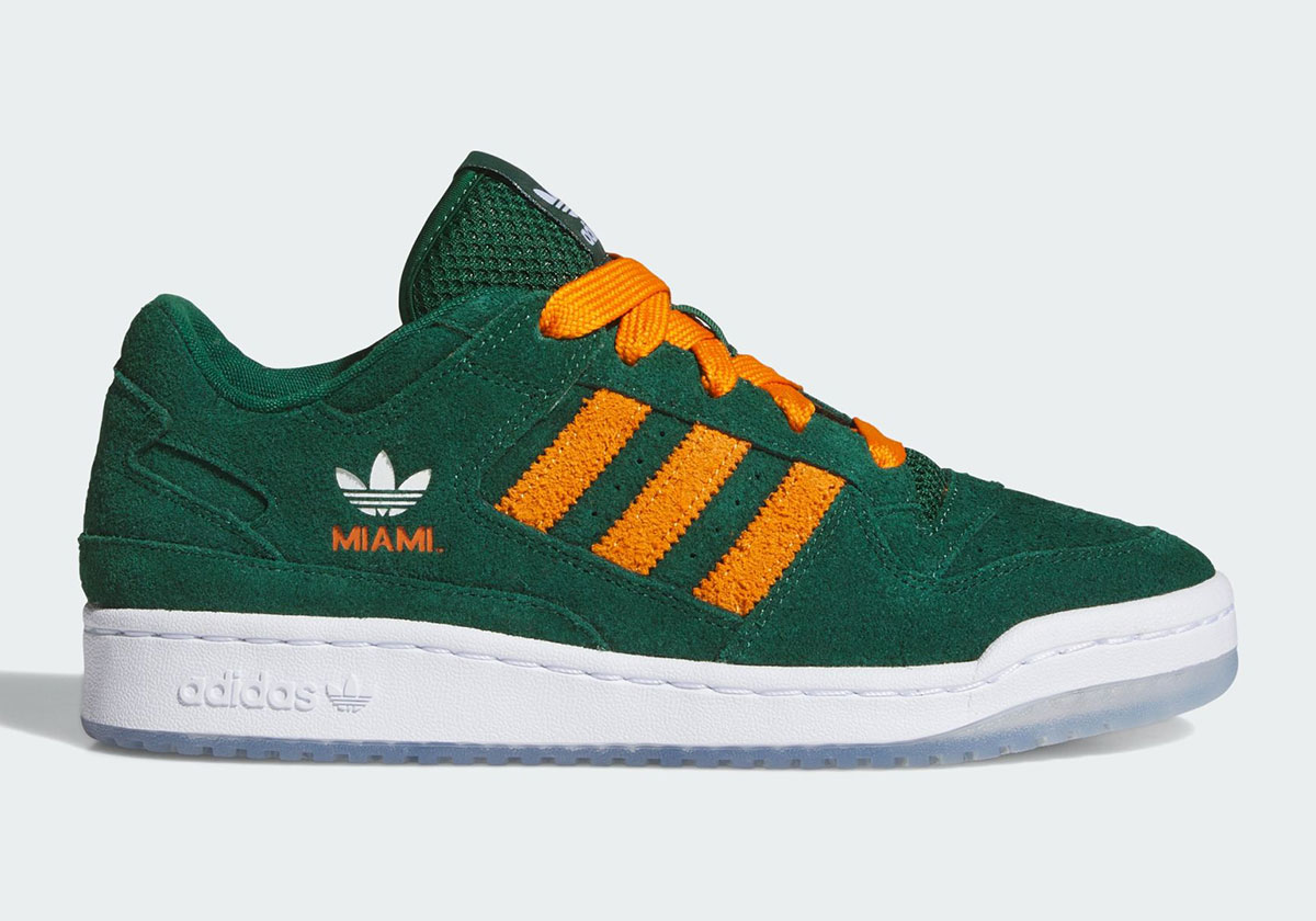 Adidas Forum Low Cl Miami Hurricanes Hq7483 1