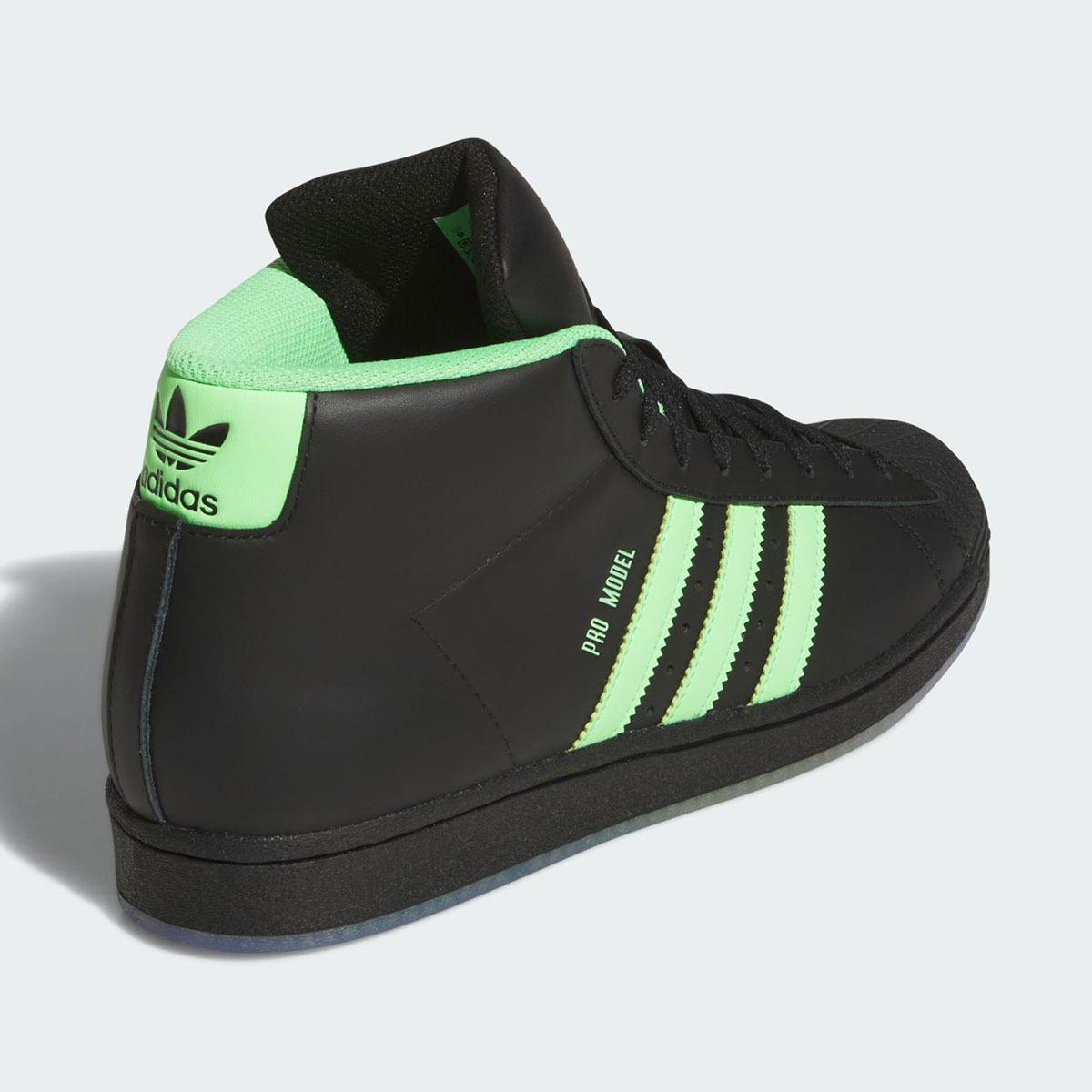 Adidas Pro Model Core Black Lime Burst Pure Teal Jr7589 4