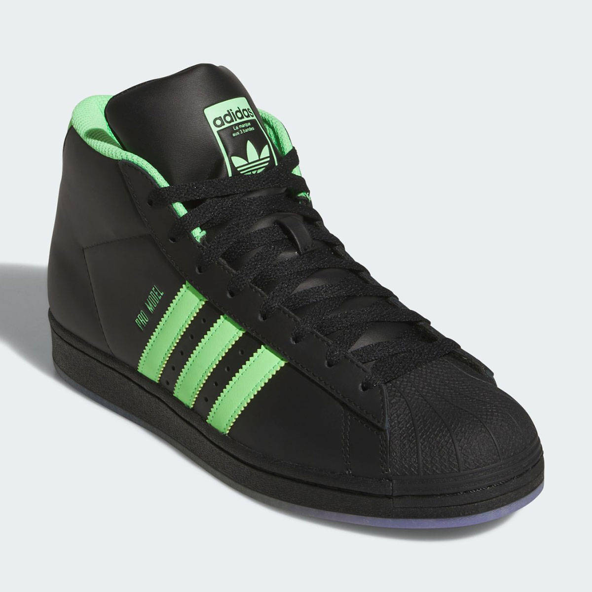 Adidas Pro Model Core Black Lime Burst Pure Teal Jr7589 5