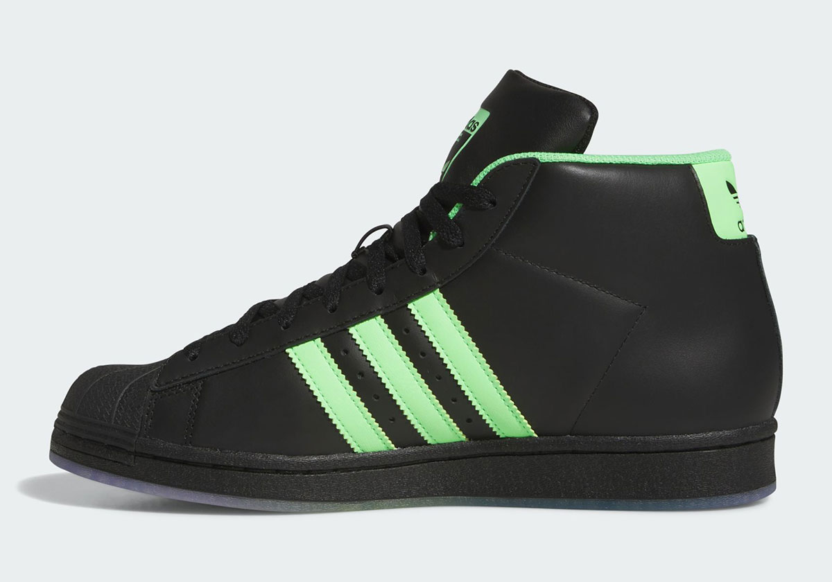 Adidas Pro Model Core Black Lime Burst Pure Teal Jr7589 6