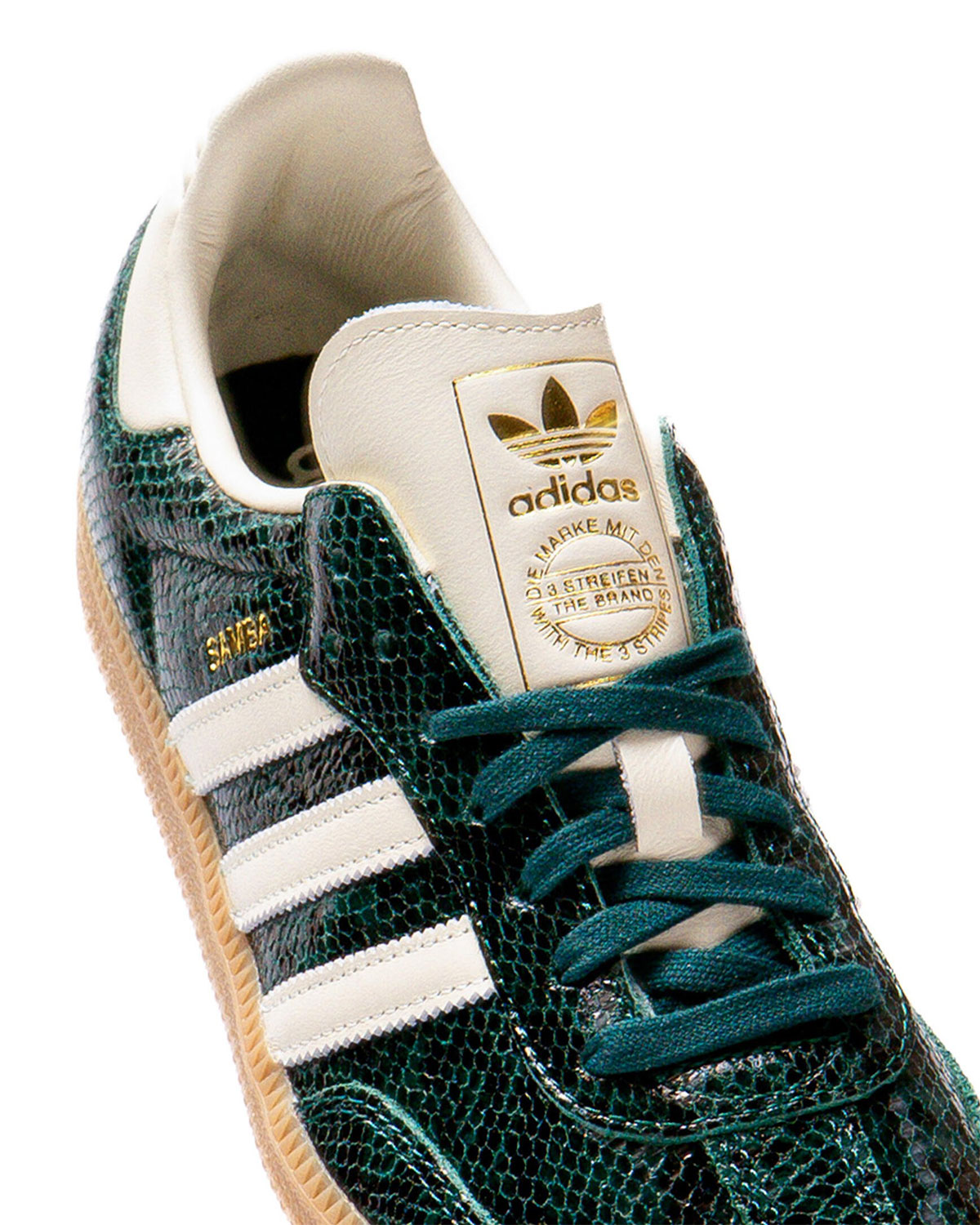 Adidas Samba Green Snakeskin Jr8848 1