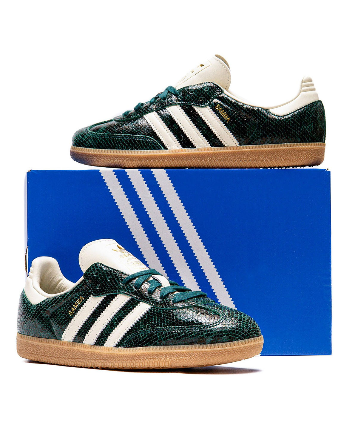 Adidas Samba Green Snakeskin Jr8848 6