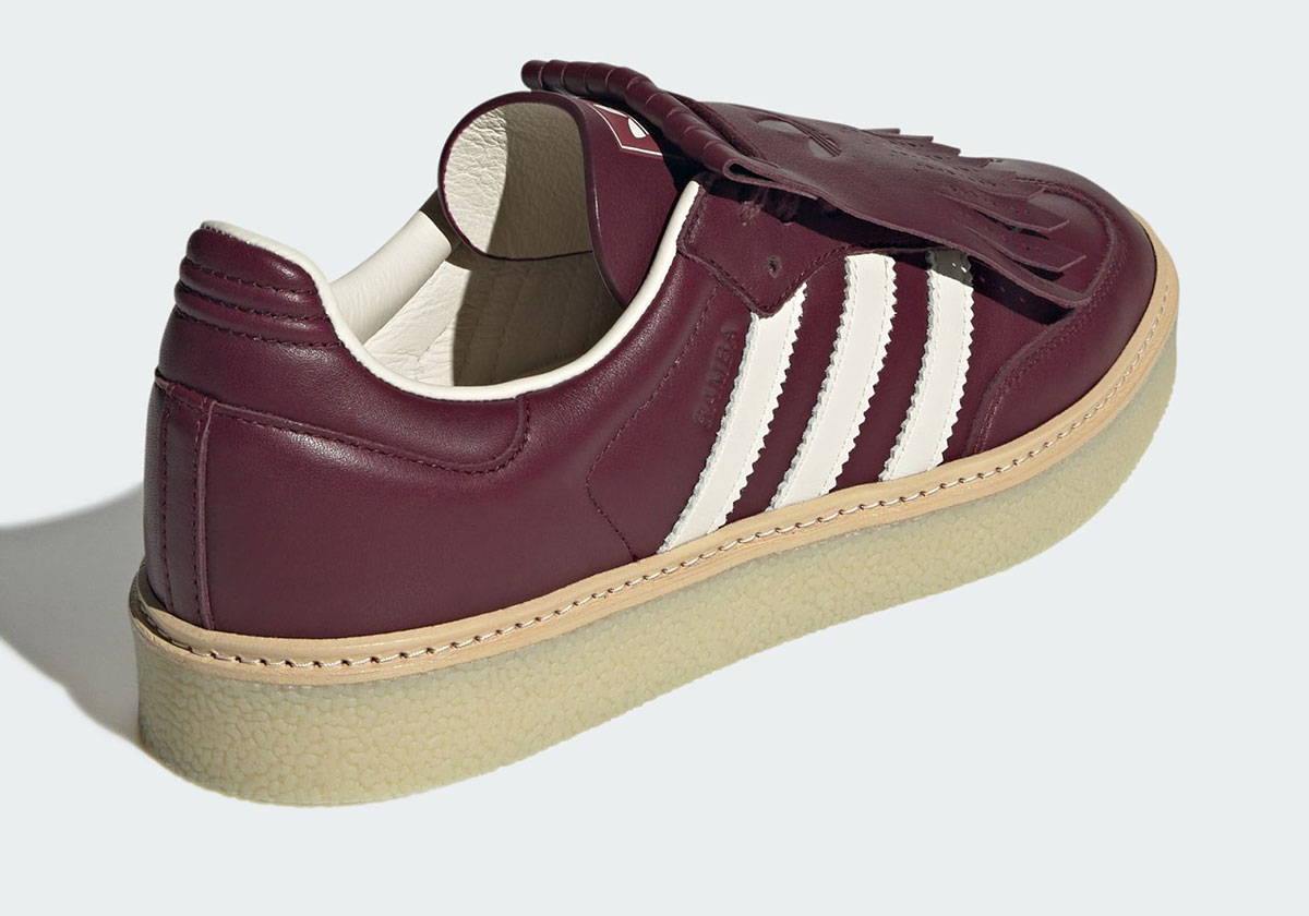 Adidas Samba Lux Maroon Off White Jr0903 4