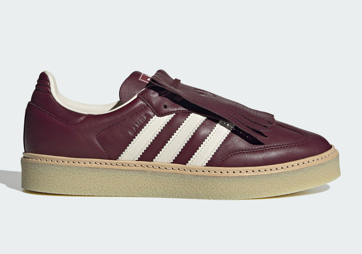 Adidas Samba Lux Maroon Off White Jr0903 8