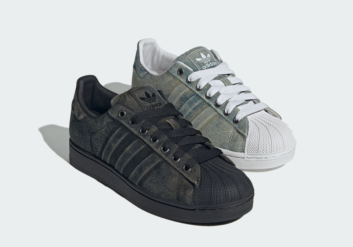 The adidas Superstar Tries On Denim