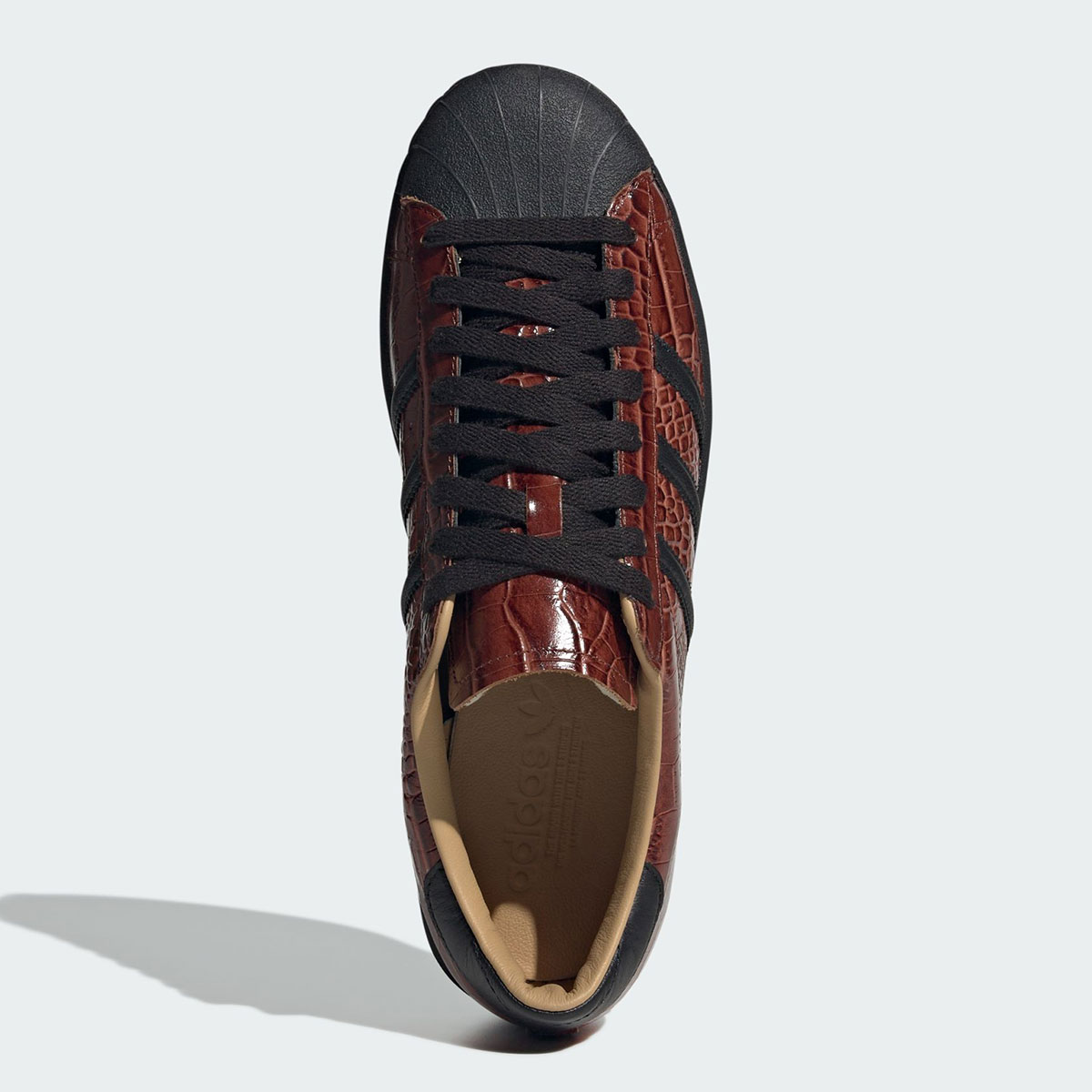 Adidas Superstar Vintage Fox Brown Croc Skin Jq3258 2