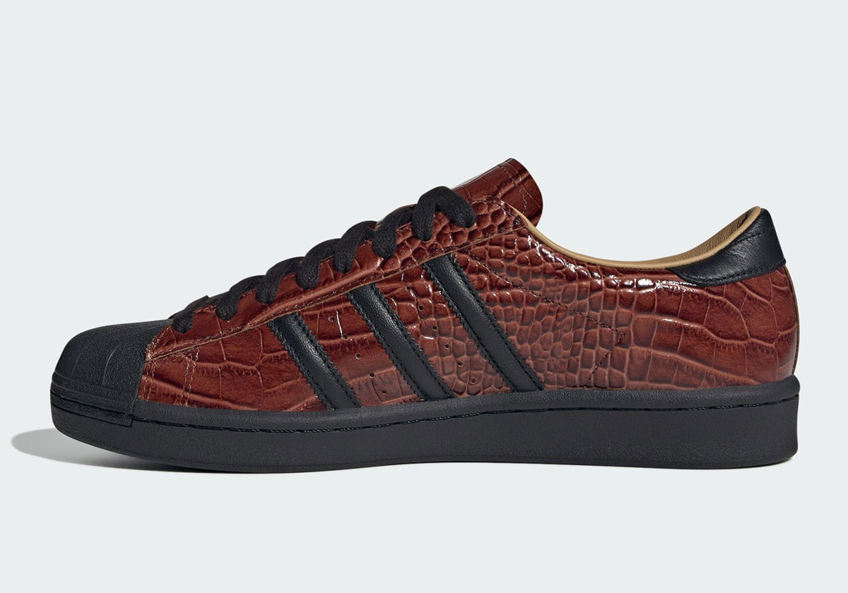 Adidas Superstar Vintage Fox Brown Croc Skin Jq3258 7