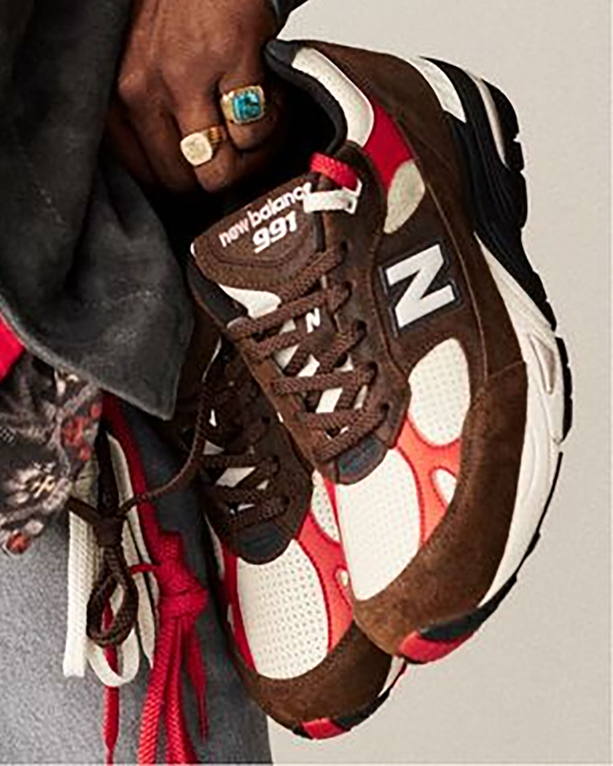 Aime Leon Dore New Balance 991 Brown Red 2