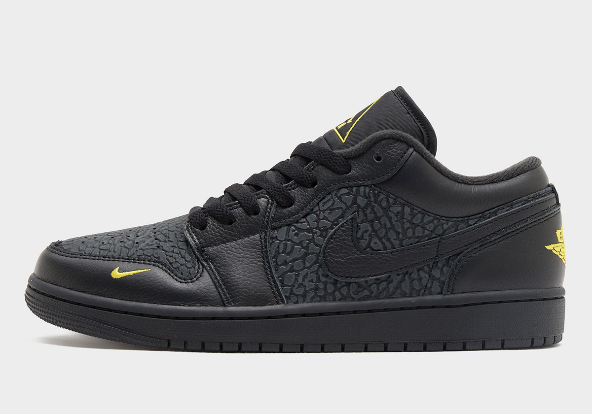 Air Jordan 1 Low Black Elephant Print Im6568 010 6
