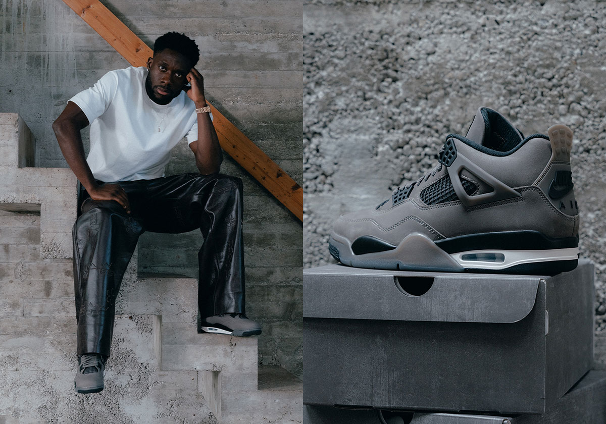Solebox Presents The Air Jordan 4 “Cave Stone” With Alphonso Davies