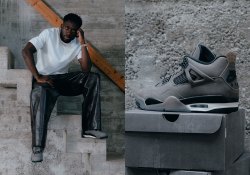 Solebox Presents The Air Jordan 4 “Cave Stone” With Alphonso Davies