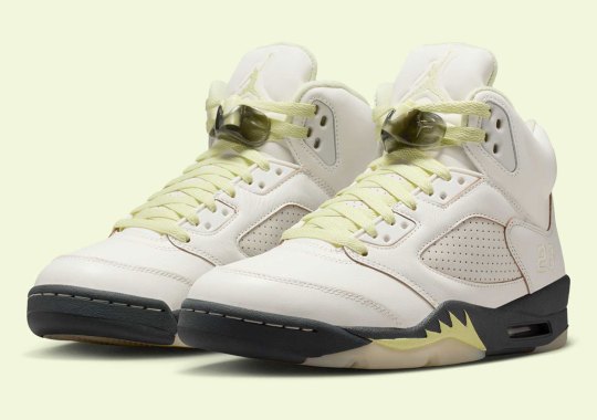 Official Images Of The Air Jordan 5 “Luminous Green”