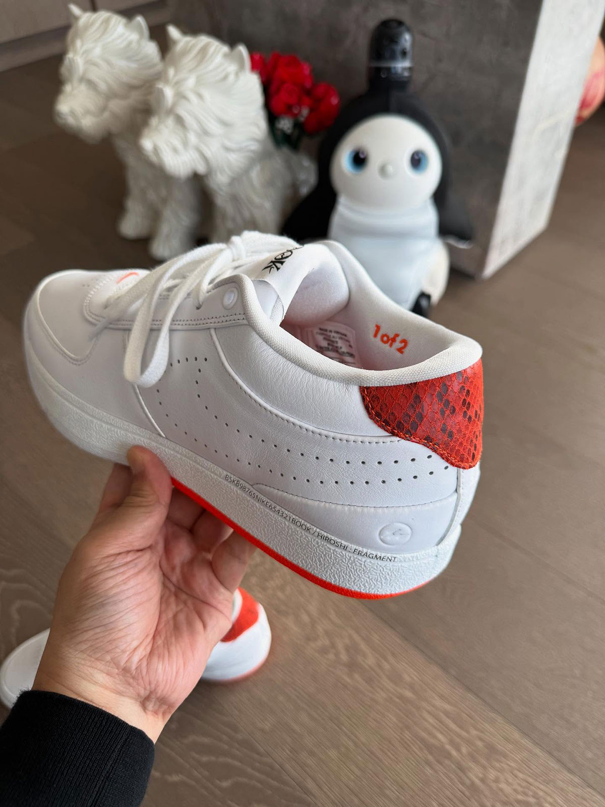 Fragment Design Nike Book 1 White Red Snakeskin 2