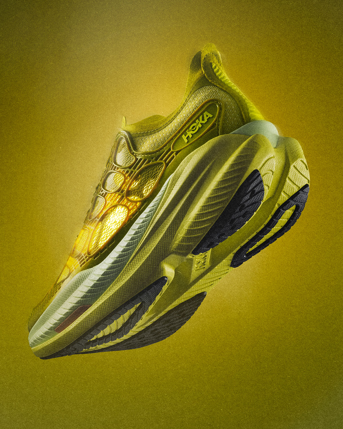 Hoka Mach X Caged Pea Green 1