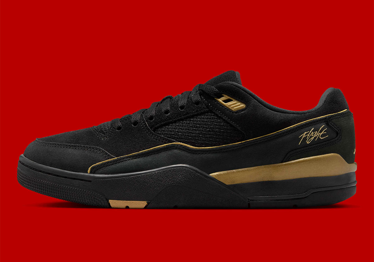 Jordan Flight Court Black Metallic Gold Hf3255 070 8