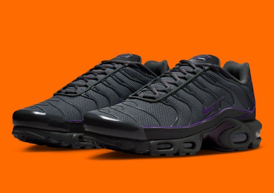 The Nike Air Max Plus “Iron Grey” Features A Reflective Swoosh