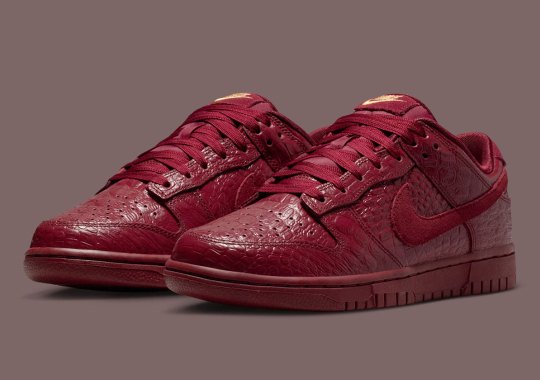 Red Croc Skin Elevates The Nike Dunk Low For Fall 2025