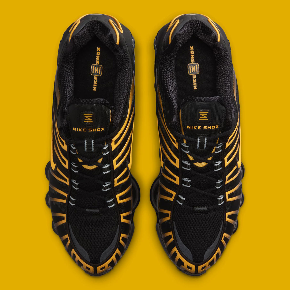 Nike Shox Tl Black University Gold Av3595 013 1