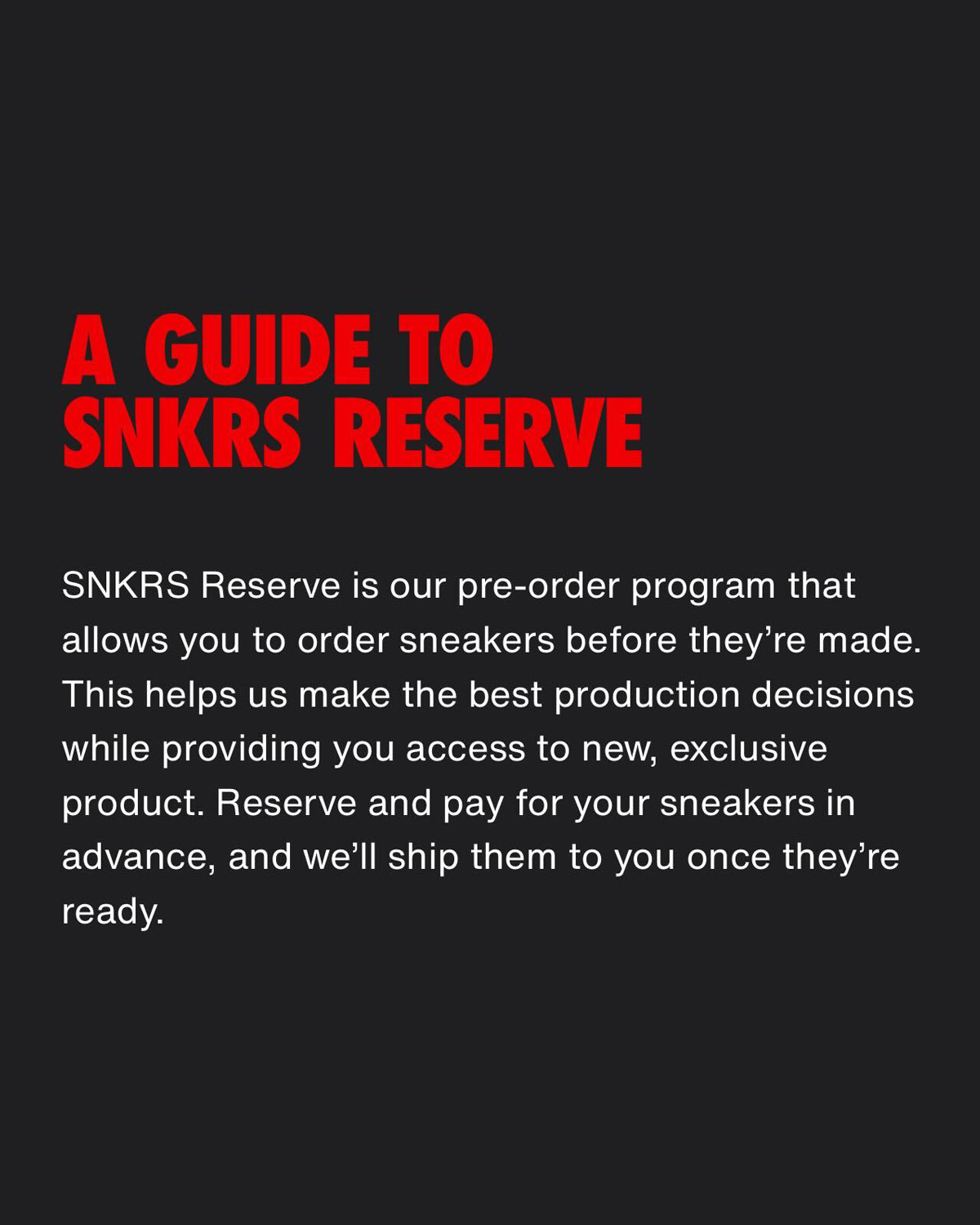 Nike Snkrs Reserve Pre Order 2
