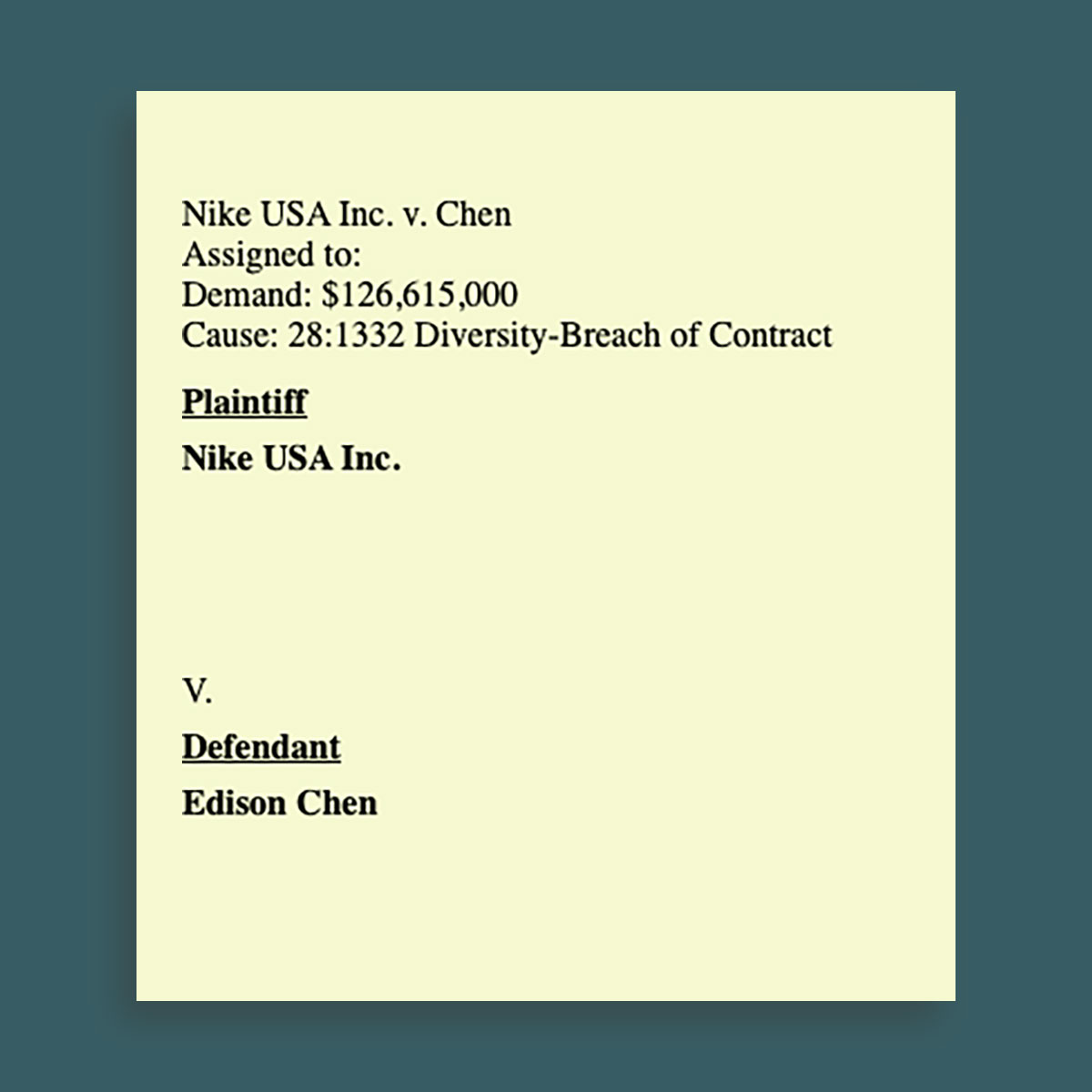 Nike Sues Edison Chen 126 Million Breach Of Contract 1