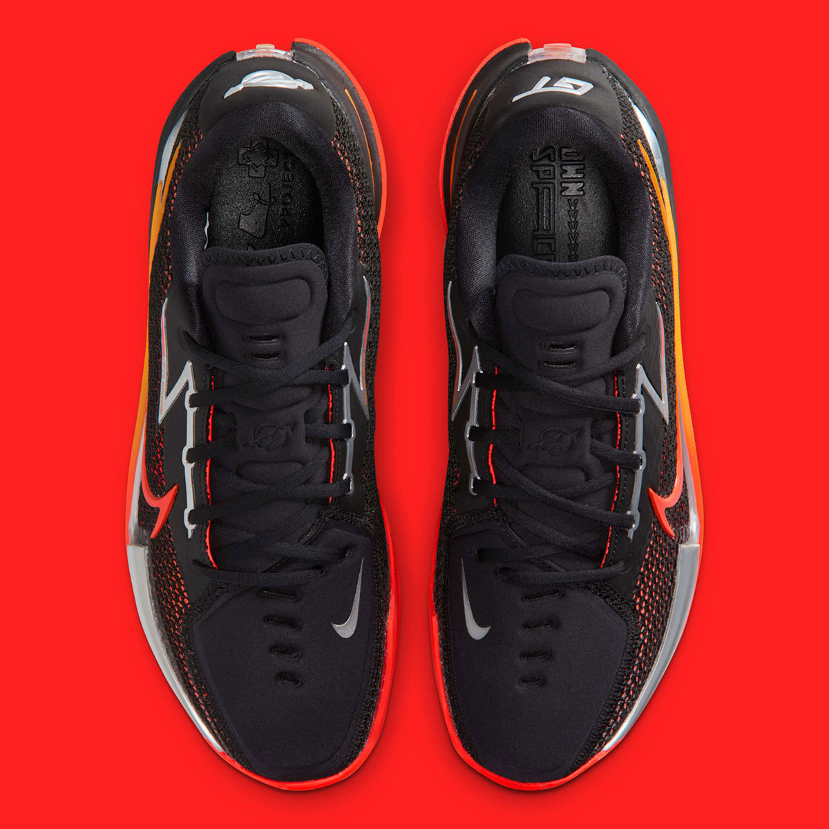 Nike Zoom Gt Cut Black Bright Crimson Bright Ceramic Chrome Cz0175 007 5
