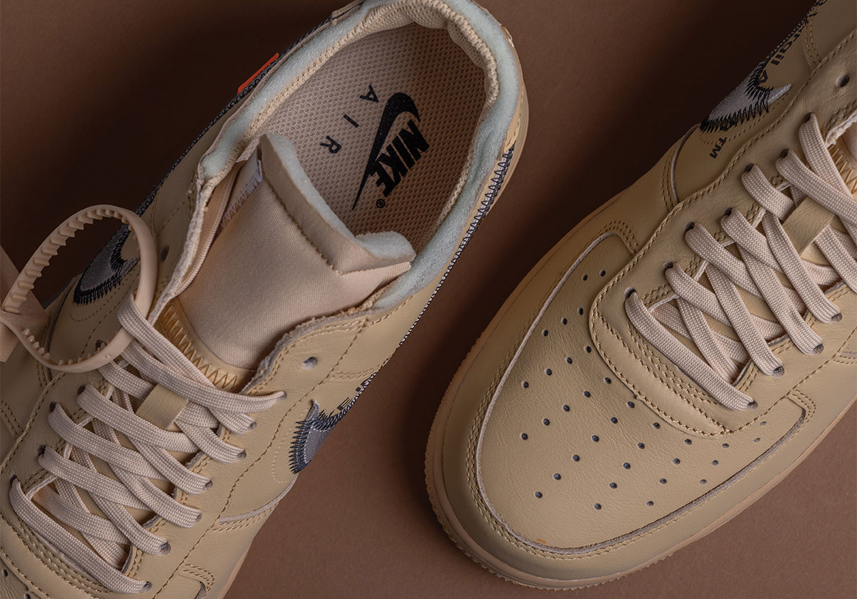 Off White Nike Air Force 1 Low Sesame Fd6900 200 Release Date 8
