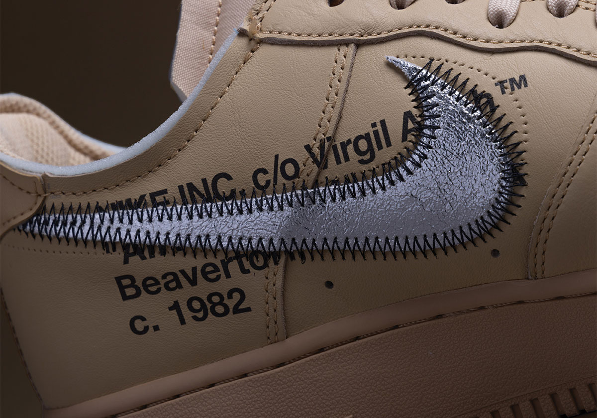 Off White Nike Air Force 1 Low Sesame Fd6900 200 Release Date 9