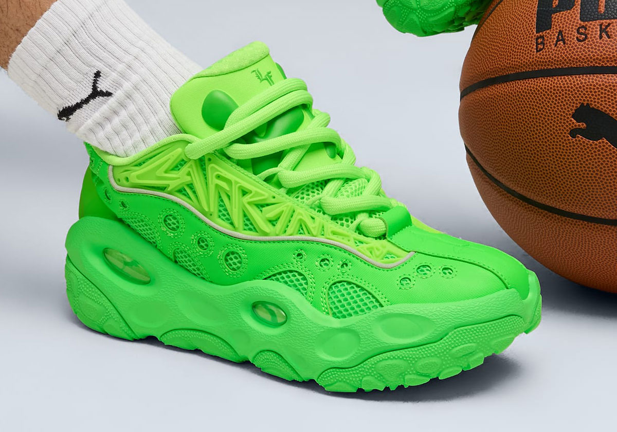 LaMelo Ball’s PUMA LaFrance RNR Gets A “Green Glare”