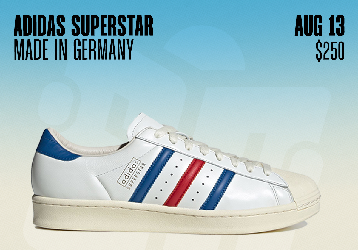 Sneaker Releases August 10 August 16 2025 Adidas Superstar Vintage Made In Germany