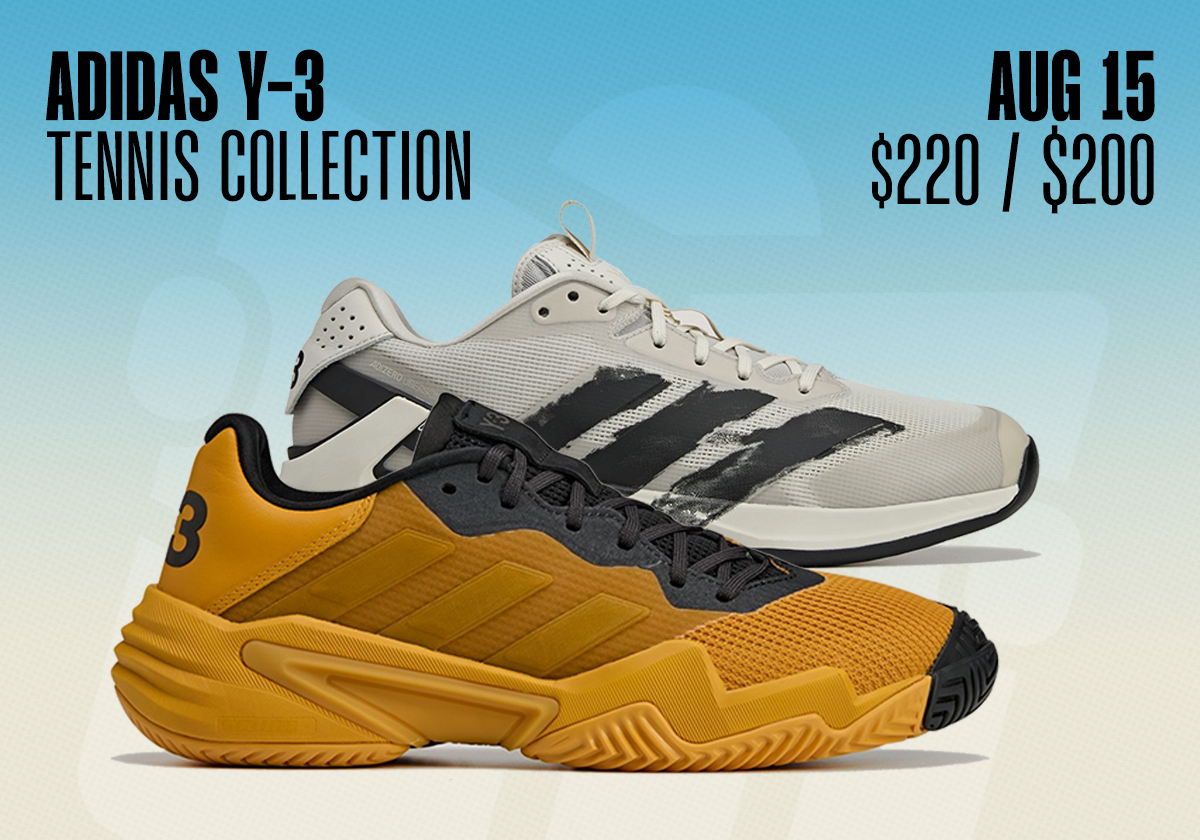 Sneaker Releases August 10 August 16 2025 Adidas Y 3 Tennis Collection