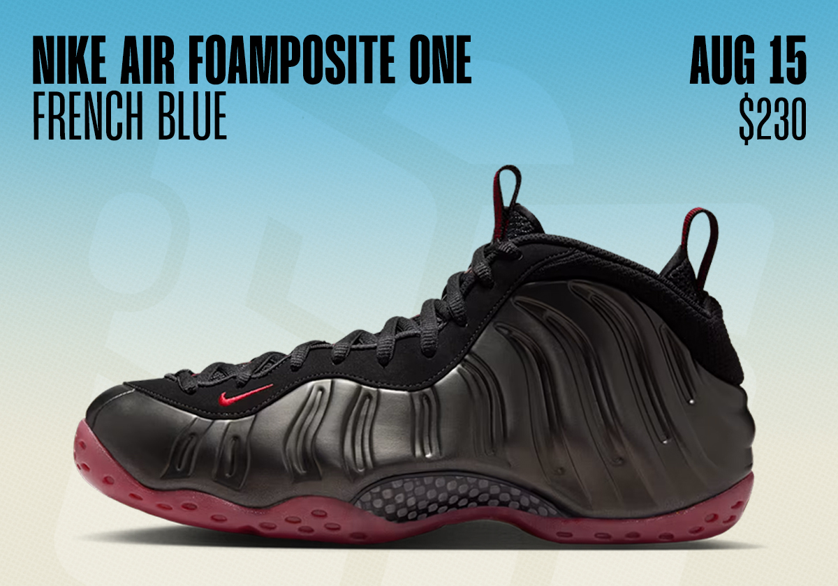Sneaker Releases August 10 August 16 2025 Nike Air Foamposite One Cough Drop