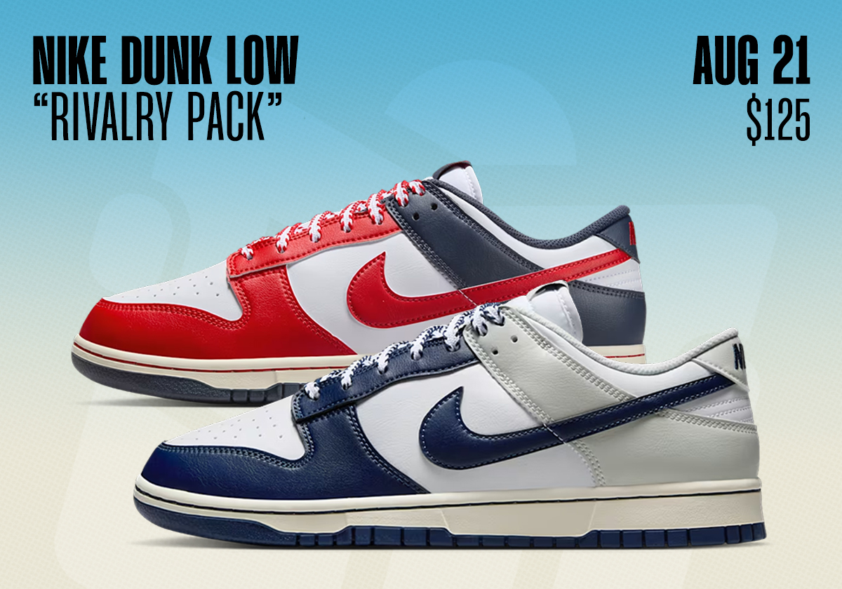 Sneaker Releases August 17 August 23 2025 Nike Dunk Low Rivalry