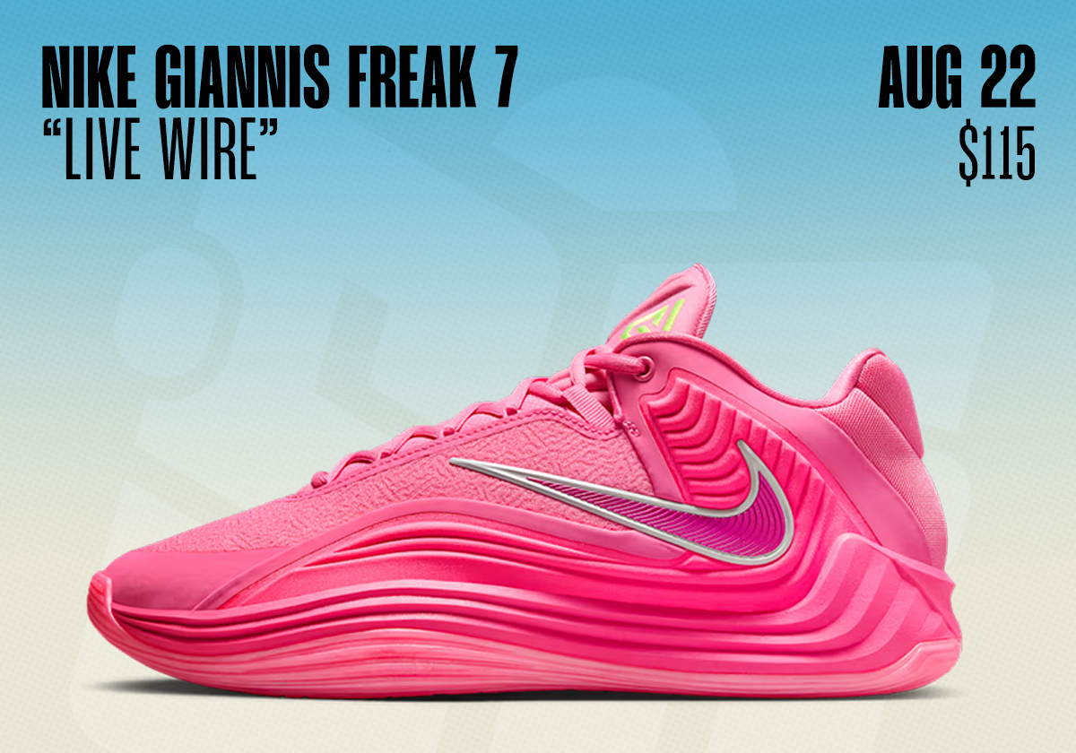 Sneaker Releases August 17 August 23 2025 Nike Giannis Freak 7