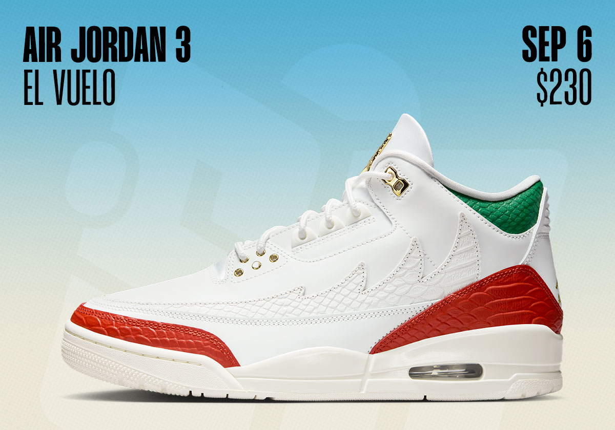 Sneaker Releases August 31 September 6 Air Jordan 3 El Vuelo