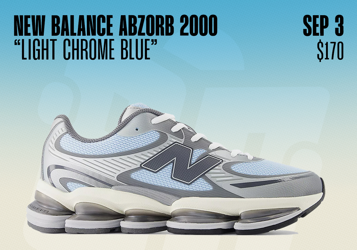 Sneaker Releases August 31 September 6 New Balance 2000 Light Chrome Blue