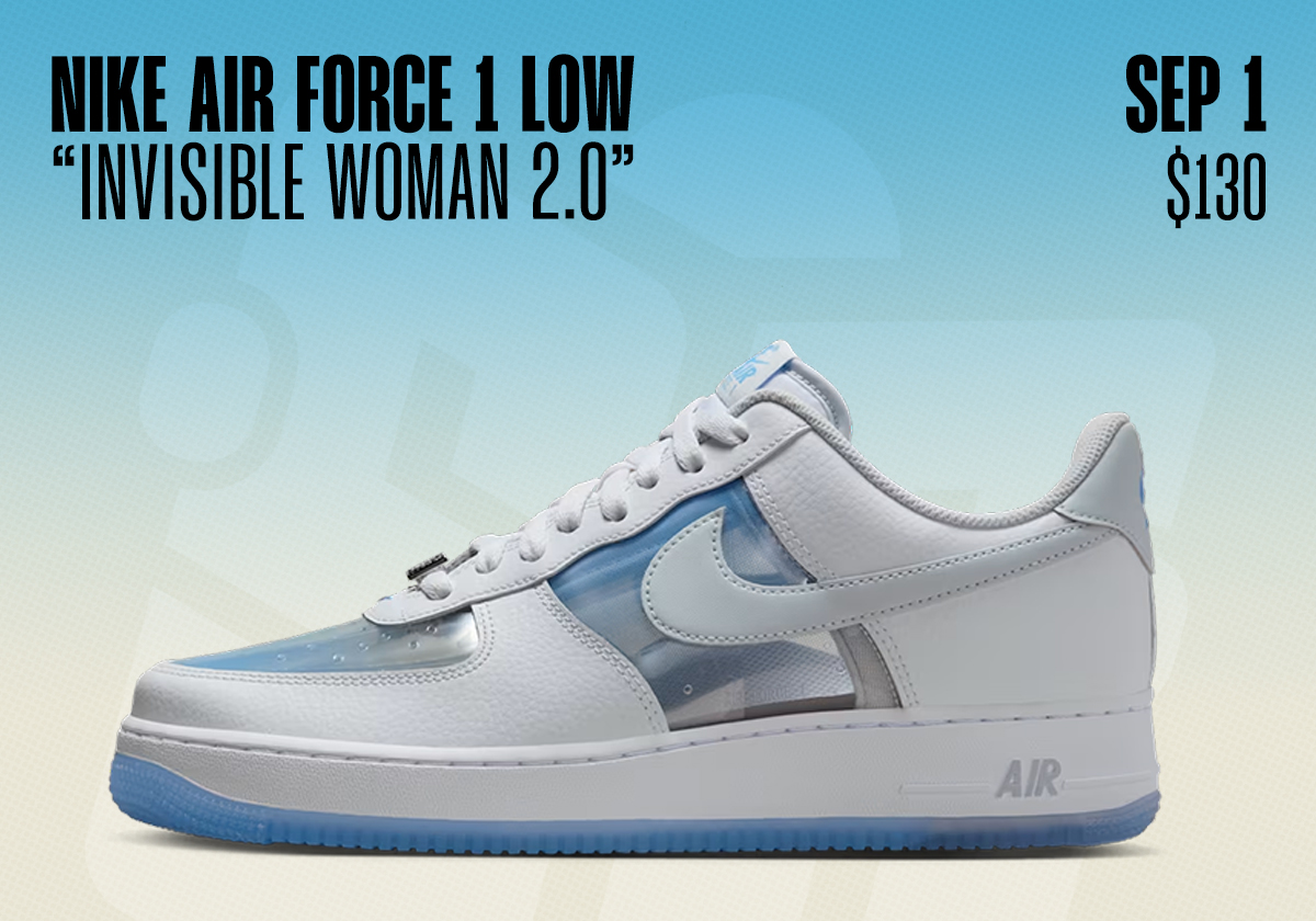 Sneaker Releases August 31 September 6 Nike Air Force 1 Low Invisible Woman 2 0