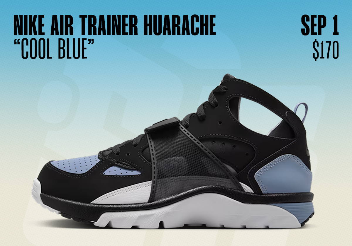 Sneaker Releases August 31 September 6 Nike Air Trainer Huarache Cool Blue