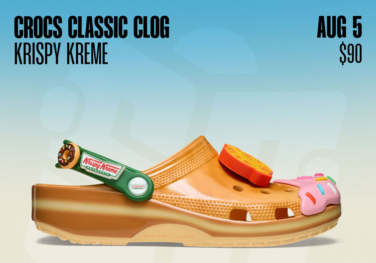 Sneaker Releases August 3rd August 9th Crocs Krispy Kreme