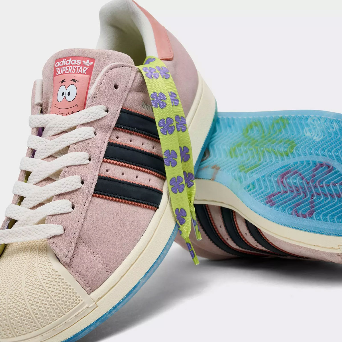 Spongebob Squarepants Adidas Superstar Patrick Star Jq6778 3