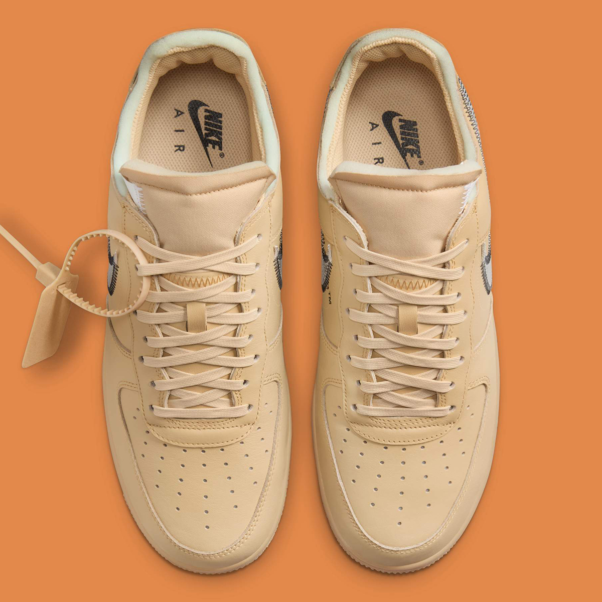 Virgil Abloh Nike Air Force 1 Low Sesame Fd6900 200 Release Date 10