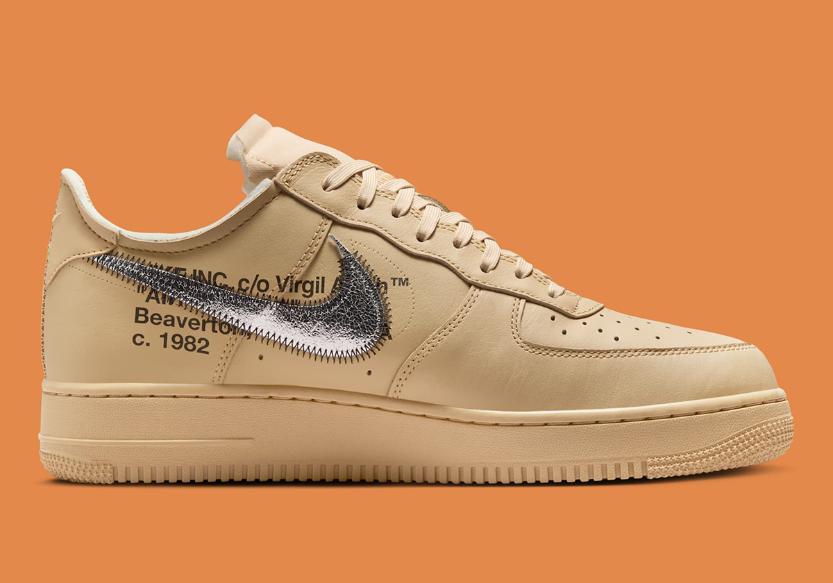 Virgil Abloh Nike Air Force 1 Low Sesame Fd6900 200 Release Date 11