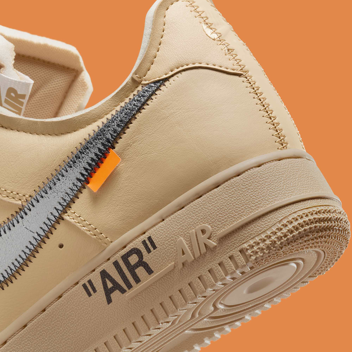 Virgil Abloh Nike Air Force 1 Low Sesame Fd6900 200 Release Date 4
