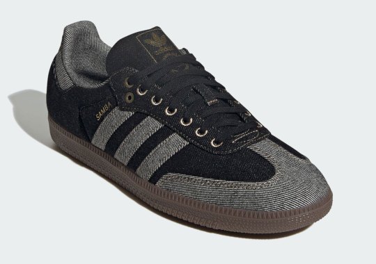 The adidas Samba OG Steps Out In "Black Denim"