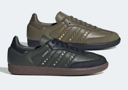 The adidas Samba Picks Up "Studded" Three Stripes Branding