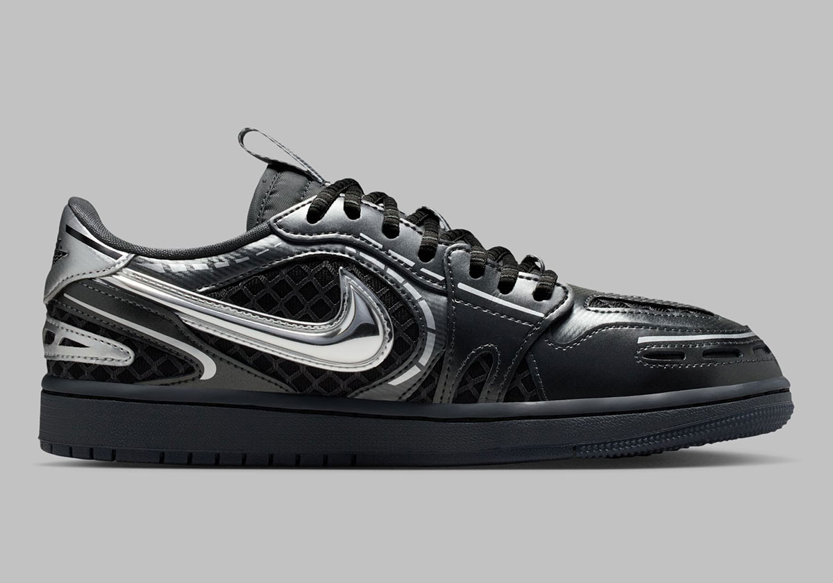 Air Jordan 1 Low Method Of Make V3 Black Metallic Silver Hq2186 001 2