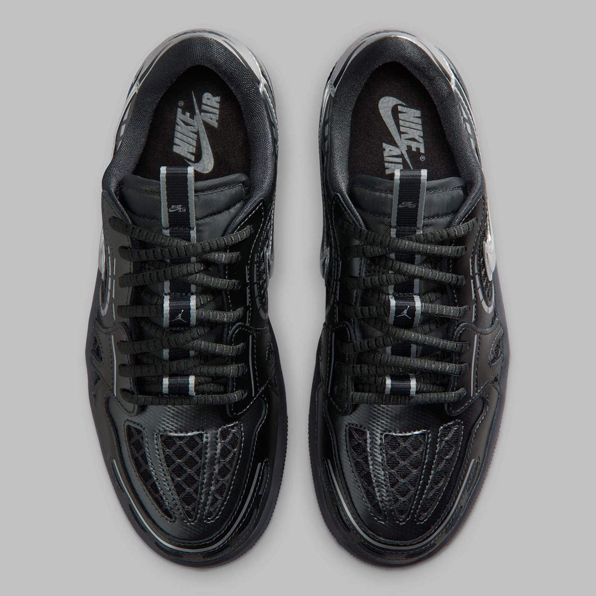 Air Jordan 1 Low Method Of Make V3 Black Metallic Silver Hq2186 001 3