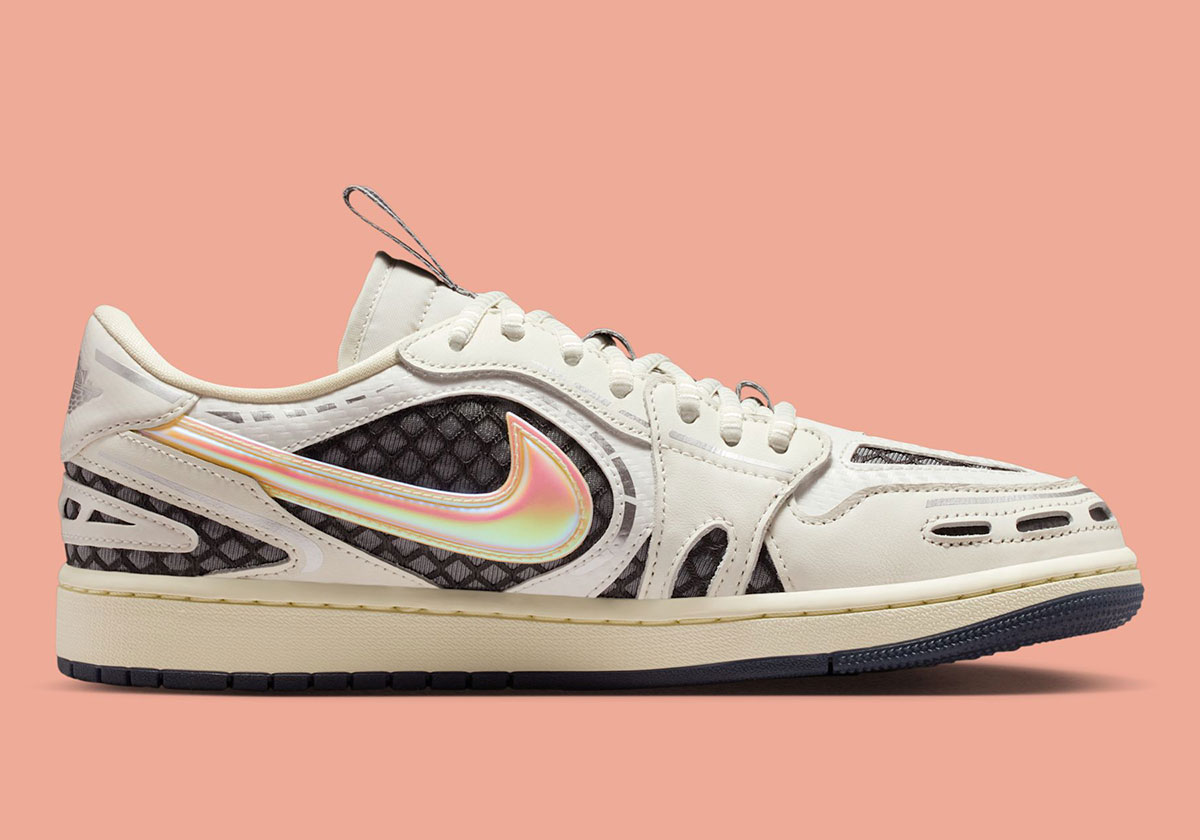 Air Jordan 1 Low Method Of Make V3 Sail Coconut Milk Anthracite Metallic Silver Hq2186 100 3
