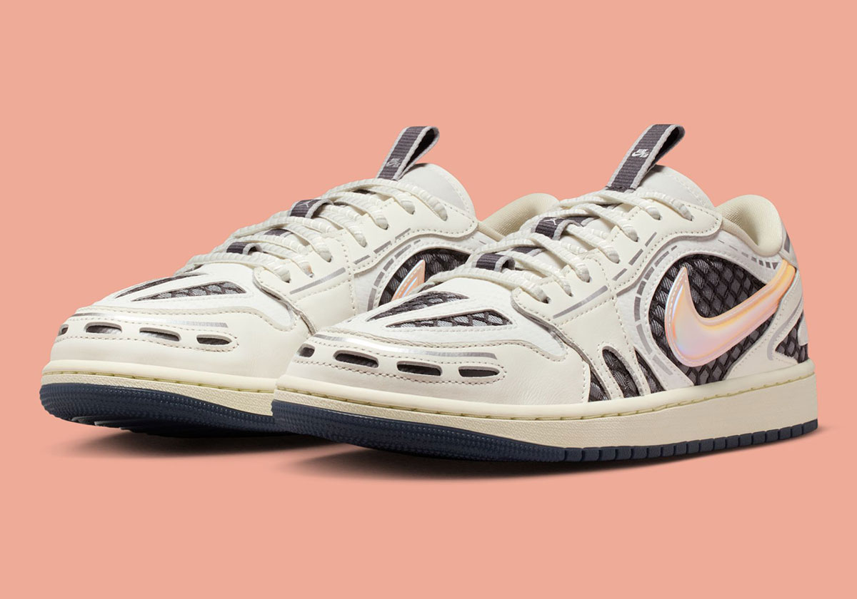 Air Jordan 1 Low Method Of Make V3 Sail Coconut Milk Anthracite Metallic Silver Hq2186 100 8