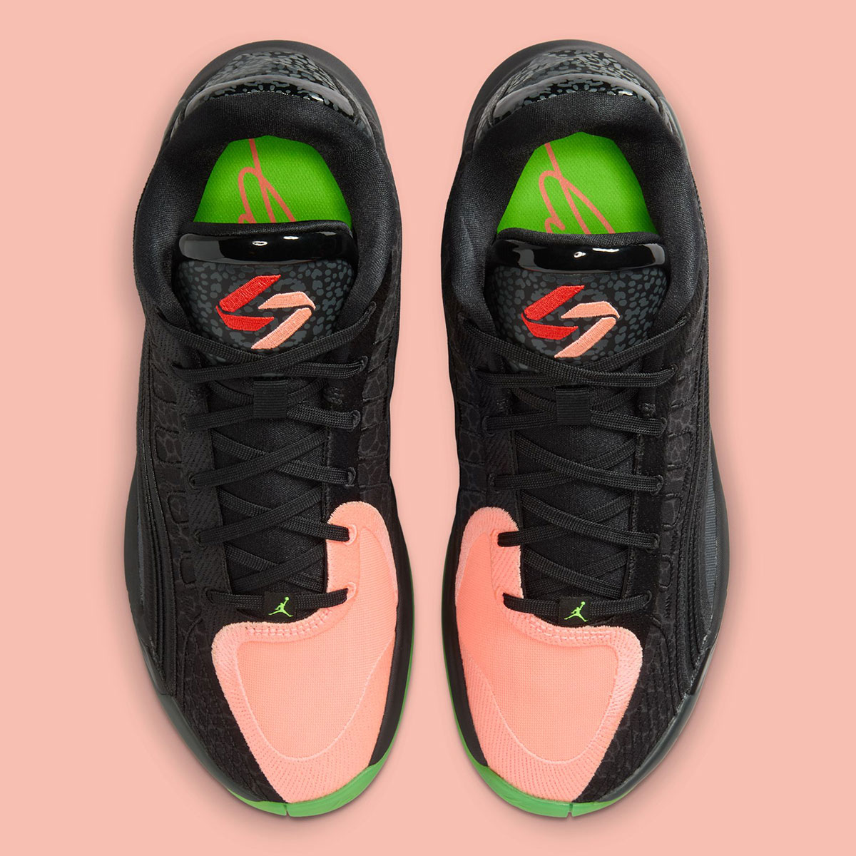 Jordan Luka 4 Black Team Orange Orange Pulse Electric Green Anthracite Io0204 001 3